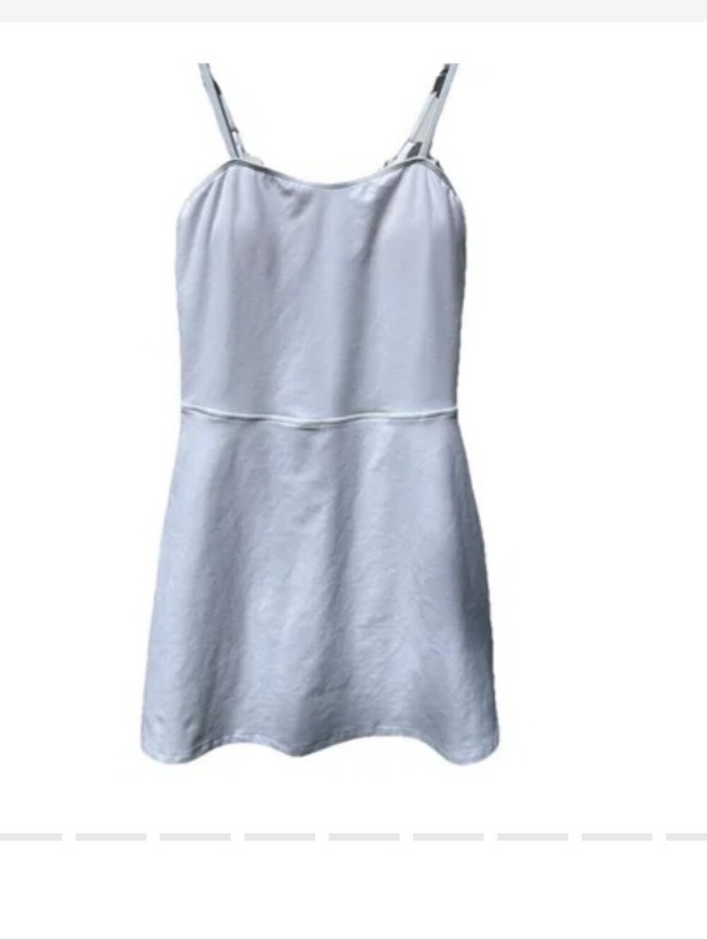 ALO Yoga Alosoft Gray Courtside Tennis With Spaghetti-Strap Mini Dress Size M